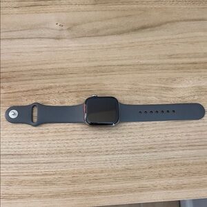 Apple Smartwatch Series 10, 42mm natural titanium with Gray Band
